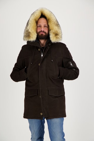 Parka en nubuck Ontario - Marron