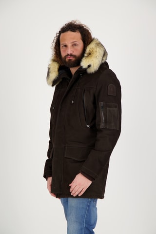 Parka en nubuck Ontario - Marron