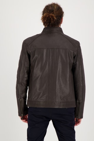 Veste en cuir Prado Timber - Marron