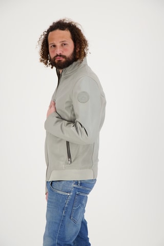 Veste en cuir d’agneau Balzac - Ecru