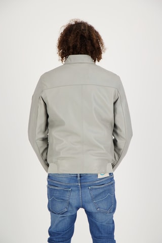 Veste en cuir d’agneau Balzac - Ecru