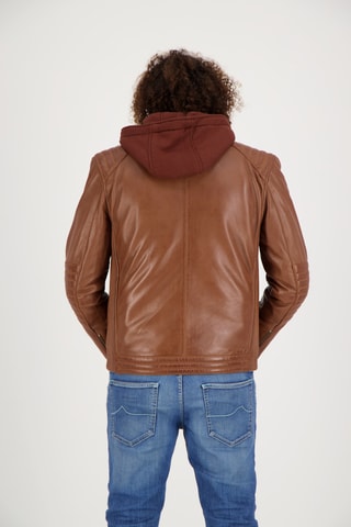 Veste en cuir d’agneau - Marron