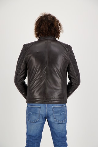 Veste en cuir d’agneau - Marron