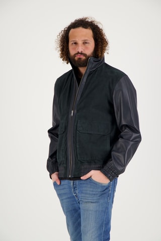 Veste en en cuir de chèvre Cavalaire - Bleu cobalt