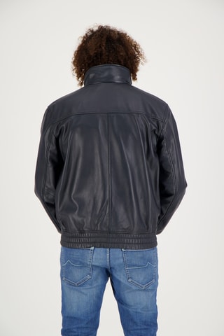 Veste en en cuir de chèvre Cavalaire - Bleu cobalt