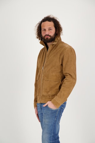 Veste en en cuir de chèvre Cavalaire - Camel