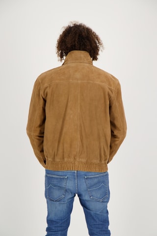 Veste en en cuir de chèvre Cavalaire - Camel
