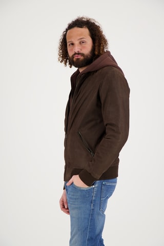 Veste en cuir de chèvre - Marron