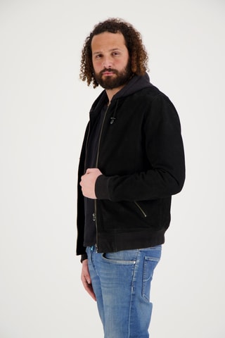 Veste en cuir de chèvre - Noir