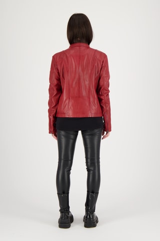 Veste en cuir d’agneau Méli Mélo - Rouge