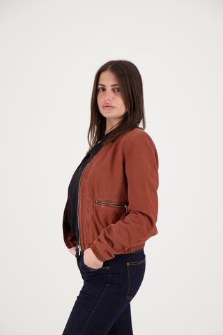 Veste en cuir d’agneau Vendôme - Orange