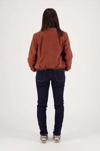 Veste en cuir d’agneau Vendôme - Orange