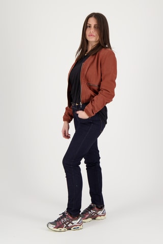 Veste en cuir d’agneau Vendôme - Orange