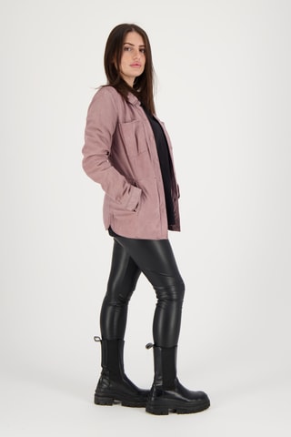 Veste en cuir d’agneau Azur - Mauve