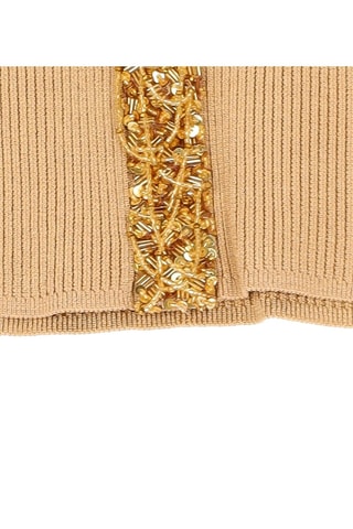 Gilet - Marron clair et doré