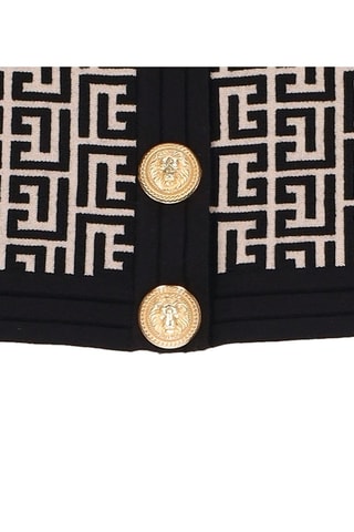 Gilet en laine - Ivoire et noir