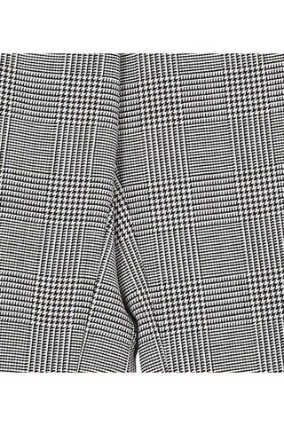 Pantalon droit en laine - Noir et blanc