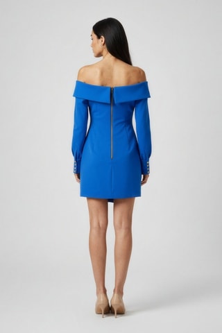 Robe en laine - Bleu