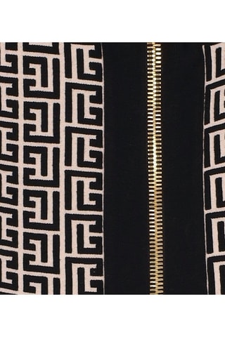 Robe en laine - Ivoire et noir