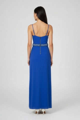 Robe portefeuille sans manches - Bleu