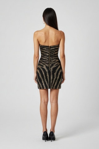 Jupe droite en chanvre et lin - Noir