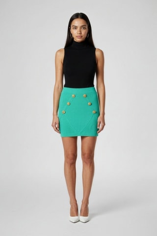 Jupe taille haute - Vert