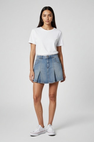 Jupe plissée - Bleu clair