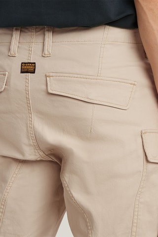 Calças skinny Zip Pocket 3D - Bege