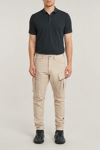 Calças skinny Zip Pocket 3D - Bege