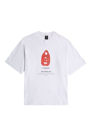 T-shirt oversize em algodão biológico Boxy - Branco