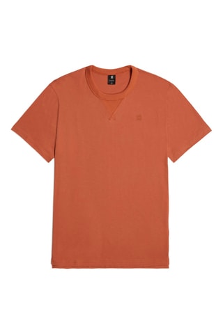 T-shirt regular em algodão biológico Nifous - Vermelho