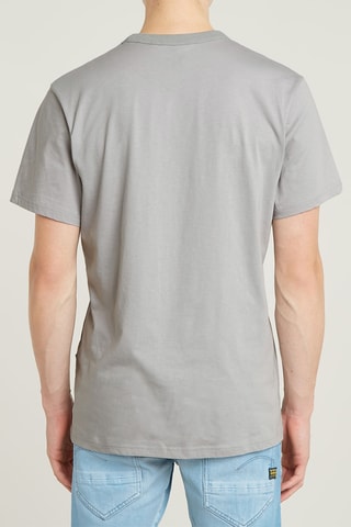 T-shirt regular em algodão biológico Nifous - Cinzento-claro