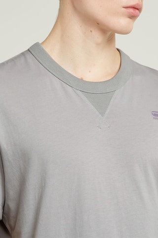 T-shirt regular em algodão biológico Nifous - Cinzento-claro