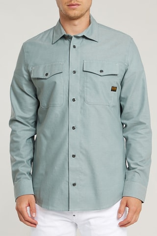 Camisa justa Marine - Cinzento-claro