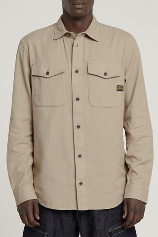 Camisa justa Marine - Caqui