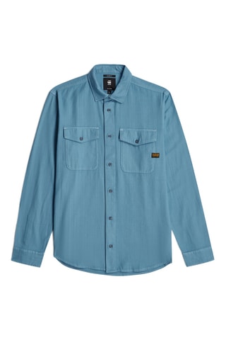Camisa justa Marine - Azul-cobalto