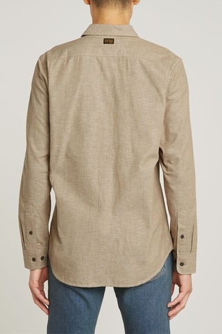 Camisa justa Marine - Bege