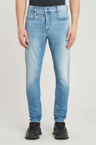 Calças de ganga slim D-Staq - Azul-celeste