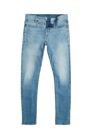 Calças de ganga slim D-Staq - Azul-celeste