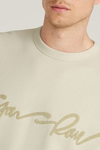 Sweat em algodão biológico G-Script - Branco