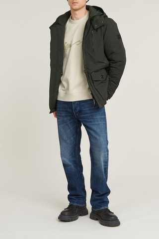 Sweat em algodão biológico G-Script - Branco