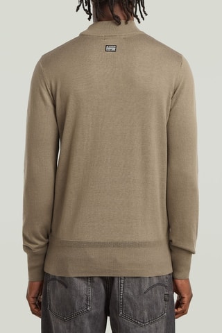 Camisola em algodão biológico Core Mock - Bege