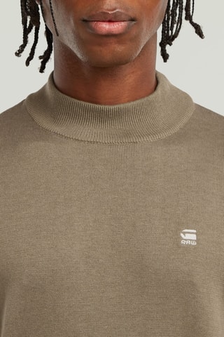 Camisola em algodão biológico Core Mock - Bege