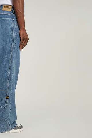 Calças de ganga loose Long Pocket - Azul