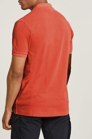 Polo slim em algodão biológico Dunda - Vermelho
