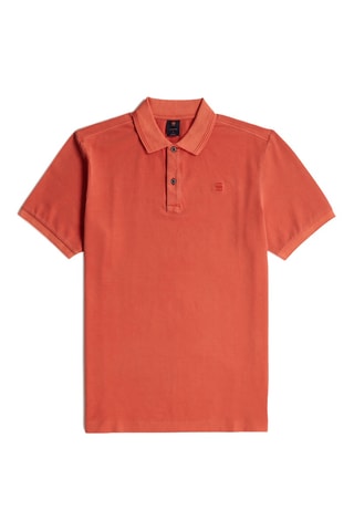 Polo slim em algodão biológico Dunda - Vermelho