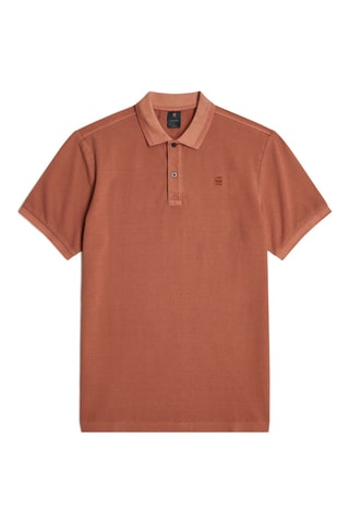 Polo slim em algodão biológico Dunda - Vermelho