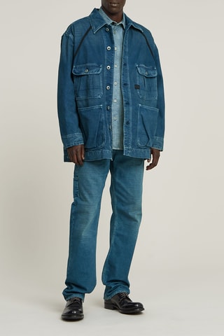 Casaco oversize em ganga Chore - Azul