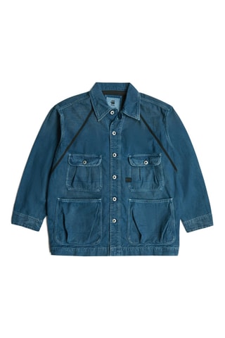 Casaco oversize em ganga Chore - Azul