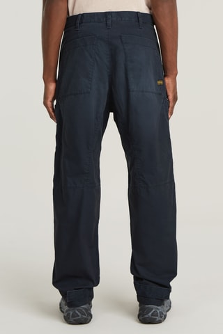 Calças loose Fatigue 3D - Azul-noite